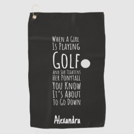 Personalized Funny Golf Gifts For Her Teen Girls Golfhandtuch