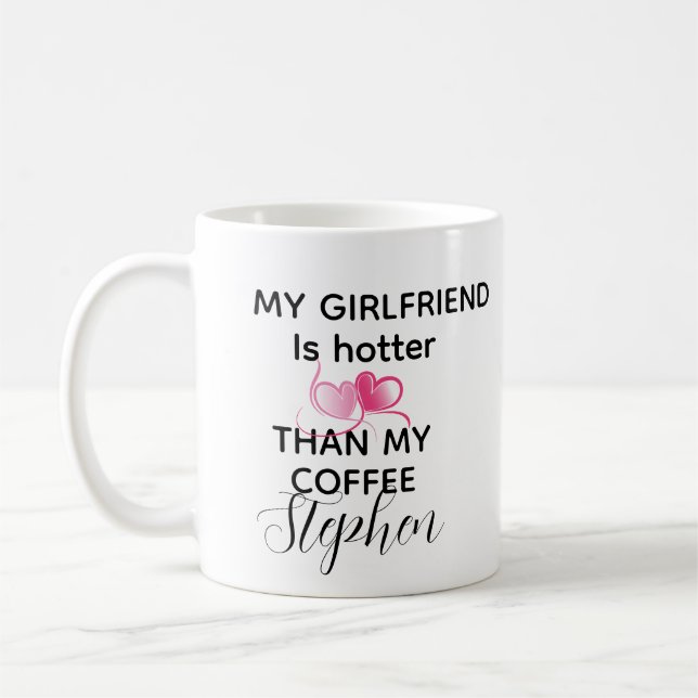 Personalized funny valentines day 2026 love quote  kaffeetasse (Links)