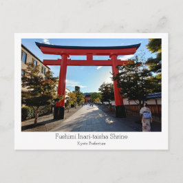 Personalized, Fushimi Inari-taisha Shrine, Japan Postkarte