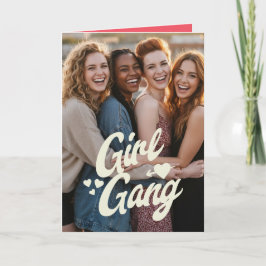 Personalized Galentine’s Day Photo Karte