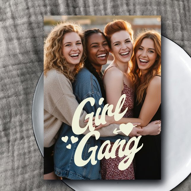 Personalized Galentine’s Day Photo Postkarte (Von Creator hochgeladen)