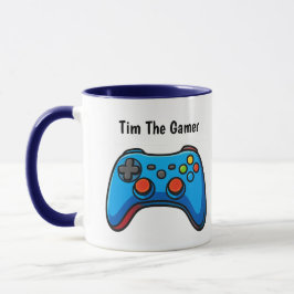 Personalized Gamer Coffee Mug Custom Name Gift Tasse