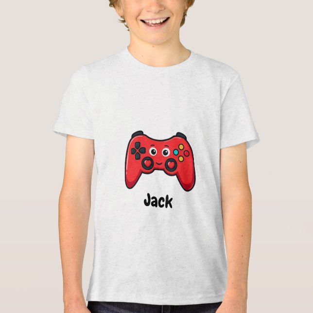 Personalized Gamer Valentine Shirt for Boys (Vorderseite)