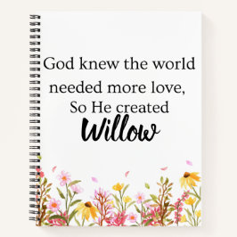 Personalized Genesis Chapter One Journal Notizbuch