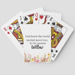 Personalized Genesis Chapter One Poker Cards Spielkarten