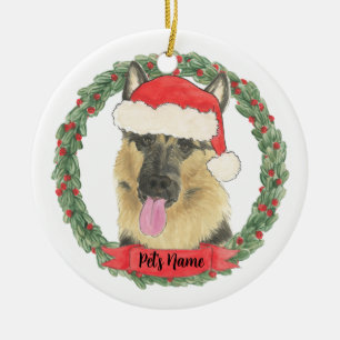 Personalized German Shepherd Keramik Ornament