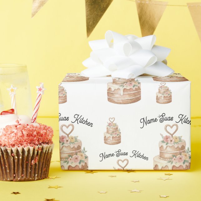 Personalized  geschenkpapier (Geburtstagsparty)