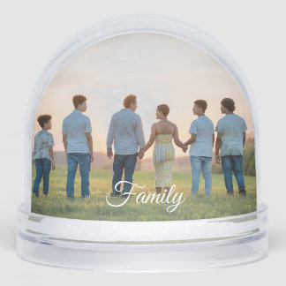 Personalized gift with two photos Custom text Schneekugeln