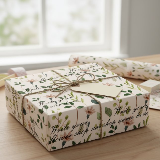 personalized gift wrap for florists shop geschenkpapier (Von Creator hochgeladen)