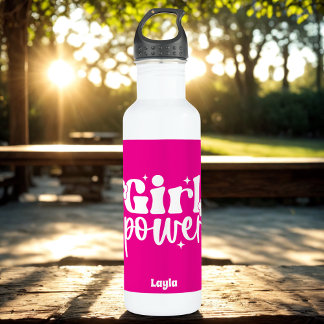 Personalized Girl Power Edelstahlflasche