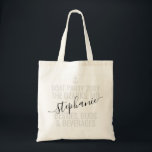 Personalized Girls Party Boat Trip Cute Tote Bag Tragetasche<br><div class="desc">Cute Personalized Girls Weekend Trip Custom Tote Bag for a Boat Weekend Party editable black and white and gray wording with the year, destination or location, name and fun quote like "besties, buds and beverages" makes a fun and useful kesake for your wour Boater Friends, Crudding Bridesmaids und Boat Crew....</div>