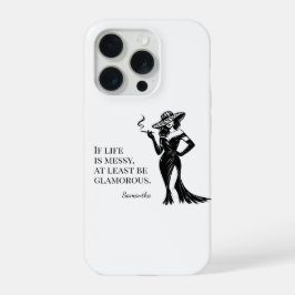 Personalized Glam Style Quote Design  iPhone 15 Pro Hülle