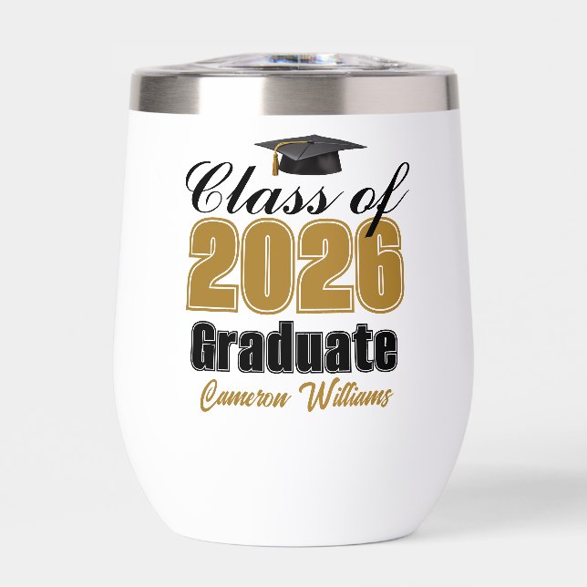 Personalized Gold Class of 2026 Graduation (Vorderseite)