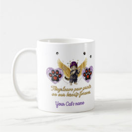Personalized golden winged cat kaffeetasse