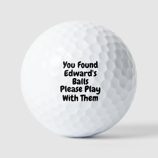 Personalized Golf Ball Funny Golfer Humor Custom (Vorderseite)