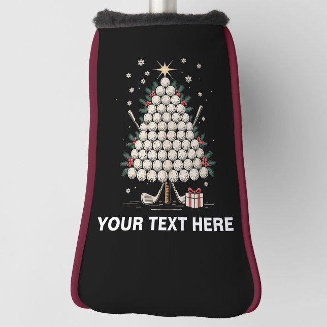 Personalized Golf Christmas Tree Equipment Family Golf Headcover (Rotieren 90)