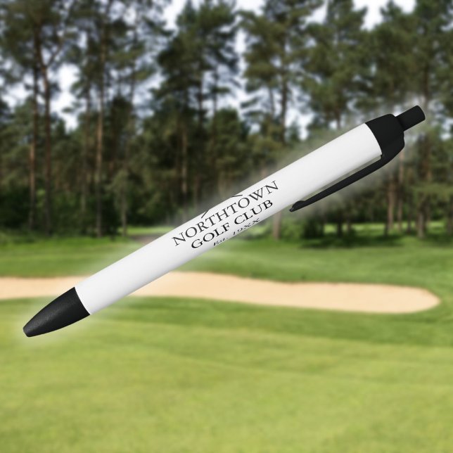 Personalized Golf Club Name And Established Date Kugelschreiber (Personalized Golf Club Name And Established Date Black Ink Pen)