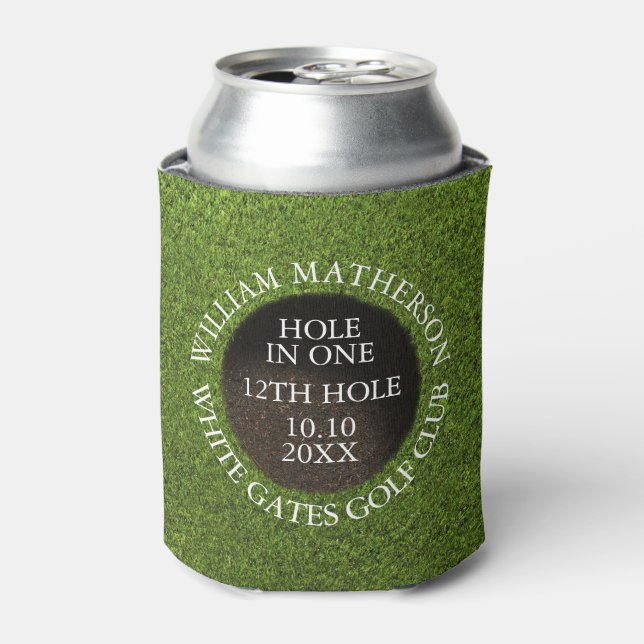 Personalized Golf Hole in One Award Dosenkühler (Kanne Vorderseite)