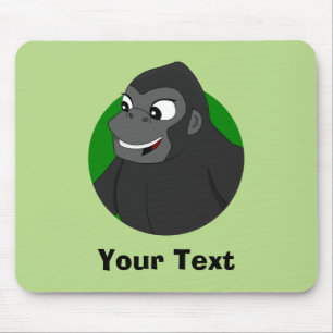 Personalized Gorilla Cartoon Mouse Pad Mousepad