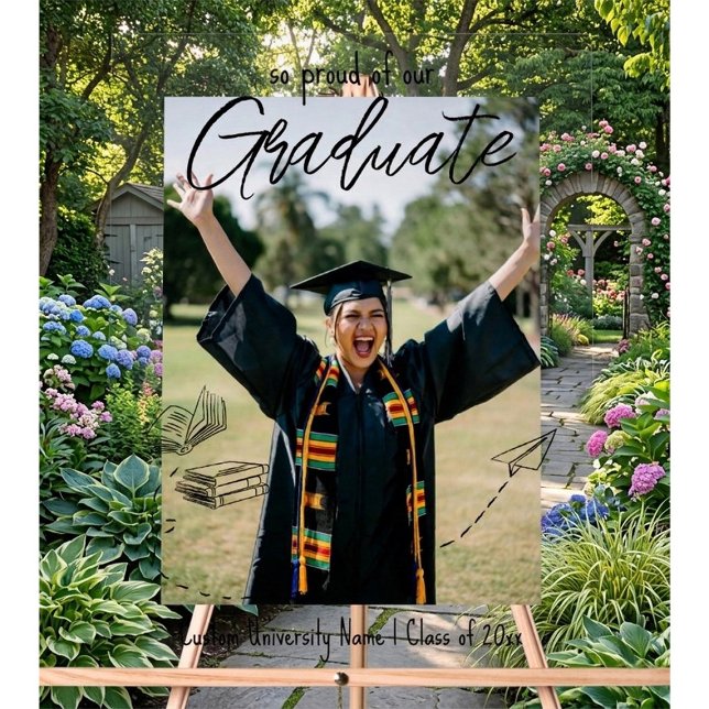 Personalized Grad Party Welcome Sign Acrylschild (Von Creator hochgeladen)