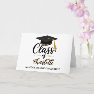 Personalized Graduation  – Congrats Graduate Name Karte