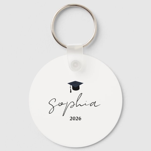 Personalized Graduation Gift, Custom key, Class Schlüsselanhänger (Vorderseite)