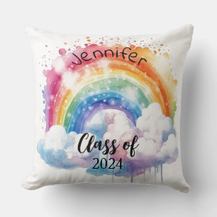 Personalized Graduation Gift Throw Pillow Kissen