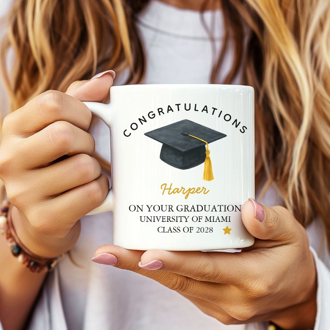Personalized graduation mug, graduation gift kaffeetasse (senior graduation coffee mug, college graduation mug gift, high school graduation mug for her or him)