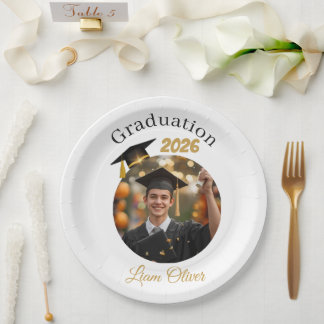 Personalized Graduation Paper Plates Class of 2026 Pappteller