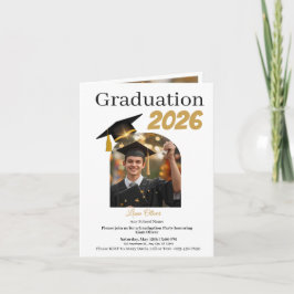 Personalized Graduation Party Photo Invitation Feiertagskarte