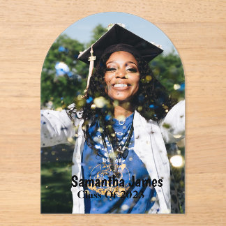 Personalized Graduation Photo and Name Acryleinladungen