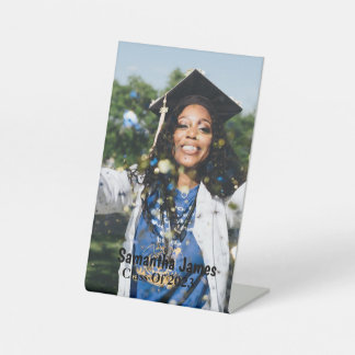 Personalized Graduation Photo and Name Sockelschild