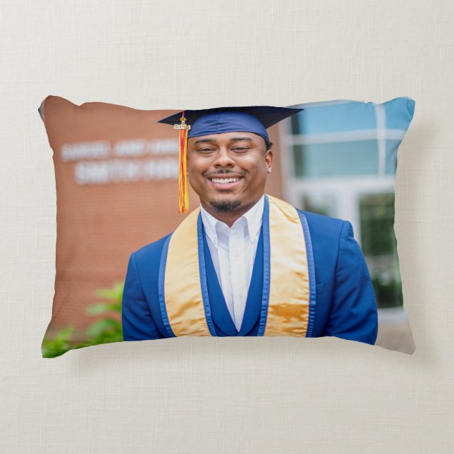 Personalized Graduation Photo Keepsake Memory Gift Dekokissen (Vorderseite)