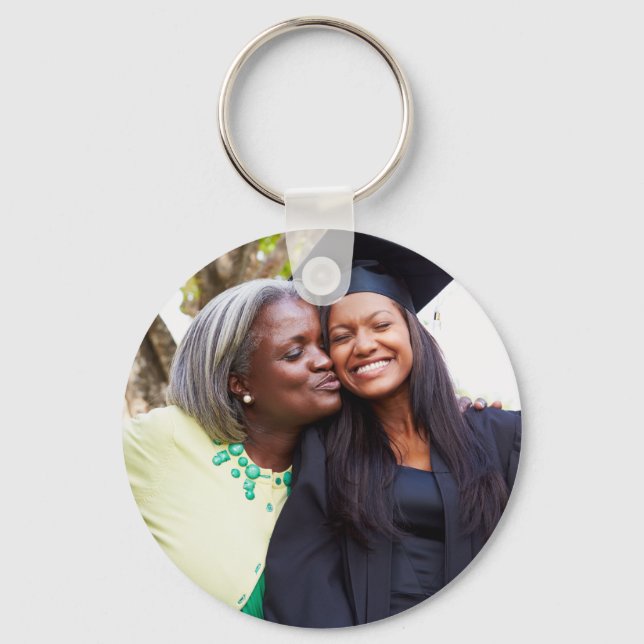 Personalized Graduation Photo Keepsake Memory Gift Schlüsselanhänger (Vorderseite)
