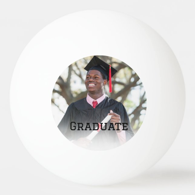 Personalized Graduation Photo Keepsake Memory Gift Tischtennisball (Vorderseite)