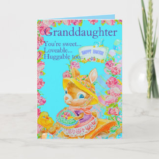 Personalized Granddaughter's Easter Greeting Card Karte