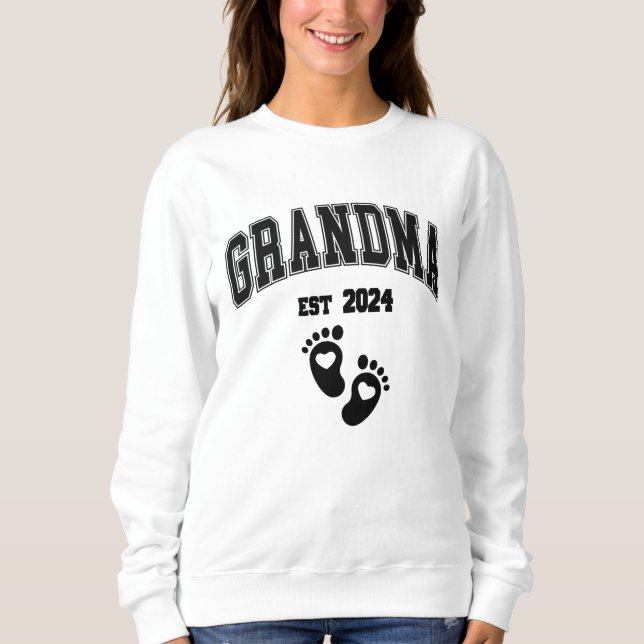 Personalized Grandma Est. Sweatshirt (Vorderseite)