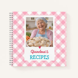 PERSONALIZED Grandma's Recipe Book (ADD YOU PHOTO) Notizbuch