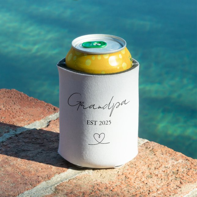 Personalized Grandpa EST Year | Can Cooler Dosenkühler (In Situ Pool)