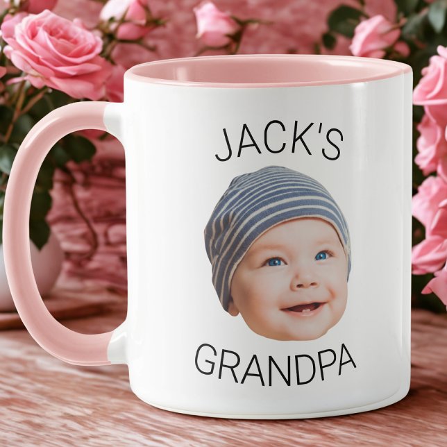 Personalized Grandpa Mug with Baby Face Photo Tasse (Von Creator hochgeladen)