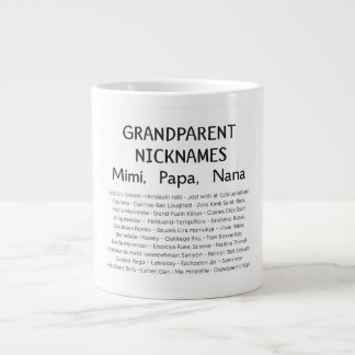 Personalized Grandparent Nicknames Print | Mimi, P Jumbo-Tasse