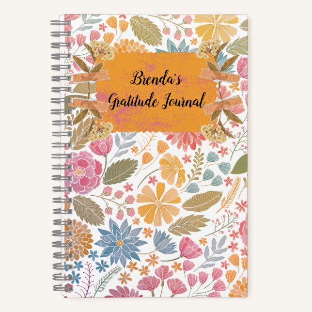 Personalized Gratitude Journal Notizbuch (Vorderseite)