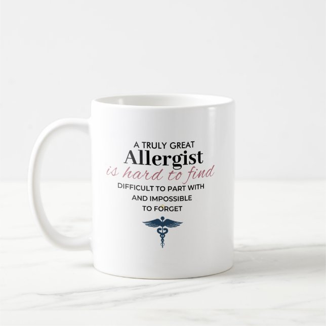 Personalized Great Allergist Quote Kaffeetasse (Links)