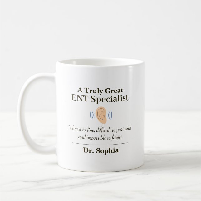 Personalized Great ENT Specialist  Kaffeetasse (Links)