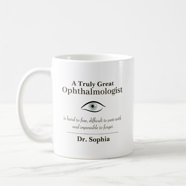 Personalized Great Ophthalmologist Gift Kaffeetasse (Links)