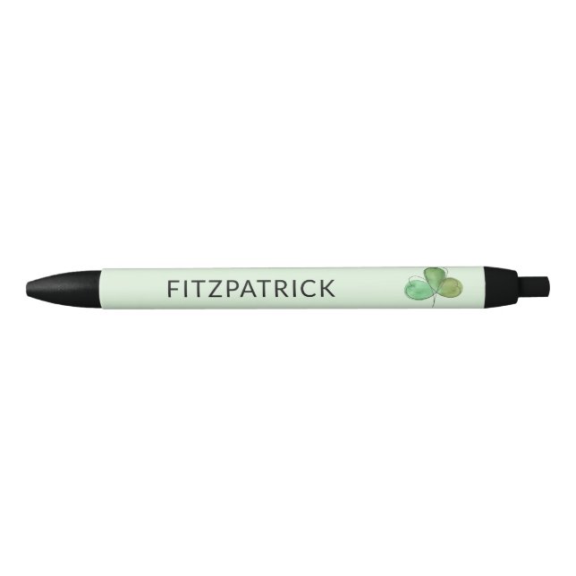 Personalized Green Shamrock Irish Heritage Kugelschreiber (Vorderseite)
