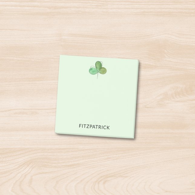 Personalized Green Shamrock Irish Heritage Post-it Klebezettel (Von Creator hochgeladen)