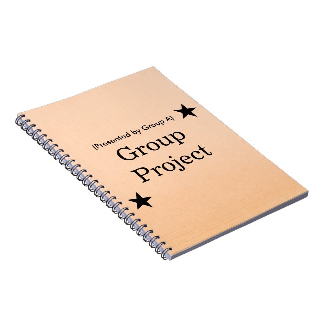 Personalized Group Project File Folder Design Notizblock (Rechte Seite)