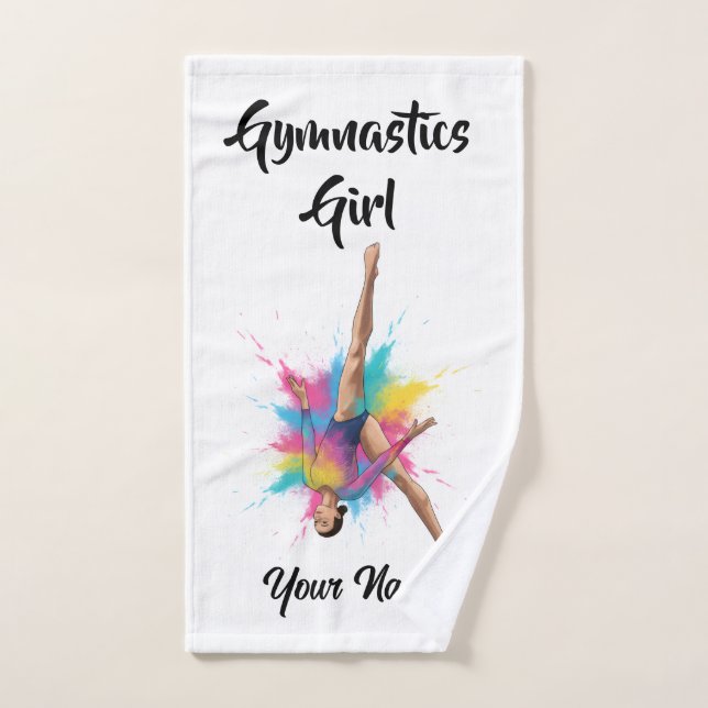 Personalized Gymnastics Girl -  Towel Handtuch (Handtuch)