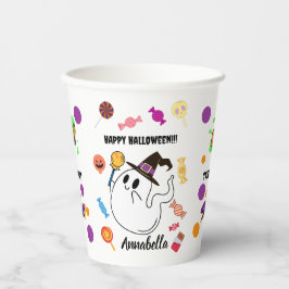 Personalized Halloween Ghost Kids Party Pappbecher